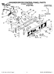 Diagram for 01 - Washer/dryer Control Panel Parts