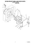 Diagram for 02 - Dryer Front Panel And Door Parts