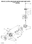 Diagram for 08 - Brake, Clutch, Gearcase, Motor And Pump Parts