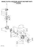 Diagram for 08 - Brake, Clutch, Gearcase, Motor And Pump Parts