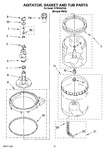 Diagram for 10 - Agitator, Basket And Tub Parts