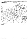 Diagram for 01 - Washer/dryer Control Panel Parts