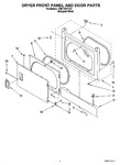 Diagram for 02 - Dryer Front Panel And Door Parts