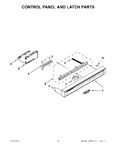 Diagram for 02 - Control Panel And Latch Parts