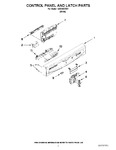 Diagram for 02 - Control Panel And Latch Parts