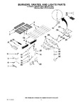 Diagram for 02 - Burners, Grates, And Lights Parts