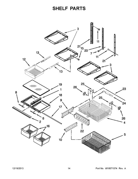 Whirlpool WRB322DMBM00 Parts List | Coast Appliance Parts