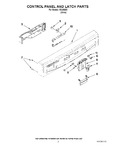 Diagram for 02 - Control Panel And Latch Parts