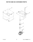 Diagram for 10 - Motor And Ice Container Parts