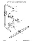 Diagram for 08 - Upper Wash And Rinse Parts