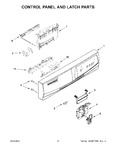 Diagram for 03 - Control Panel And Latch Parts