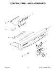 Diagram for 03 - Control Panel And Latch Parts