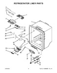 Diagram for 03 - Refrigerator Liner Parts