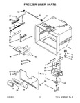 Diagram for 04 - Freezer Liner Parts