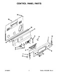 Diagram for 03 - Control Panel Parts