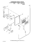 Diagram for 08 - Dispenser Front Parts