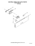 Diagram for 02 - Control Panel And Latch Parts