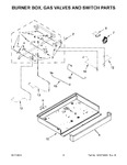 Diagram for 03 - Burner Box, Gas Valves And Switch Parts