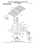 Diagram for 01 - Cooktop, Burner And Grate Parts