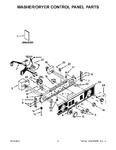 Diagram for 02 - Washer/dryer Control Panel Parts