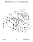 Diagram for 03 - Dryer Front Panel And Door Parts