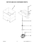 Diagram for 10 - Motor And Ice Container Parts