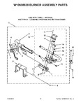 Diagram for 06 - W10608838 Burner Assembly Parts