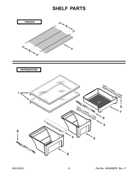 Whirlpool Wrt359sfym00 Parts List Coast Appliance Parts