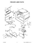 Diagram for 04 - Freezer Liner Parts