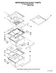 Diagram for 03 - Refrigerator Shelf Parts