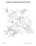 Diagram for 02 - Cooktop, Burner And Grate Parts