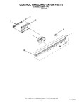 Diagram for 02 - Control Panel And Latch Parts