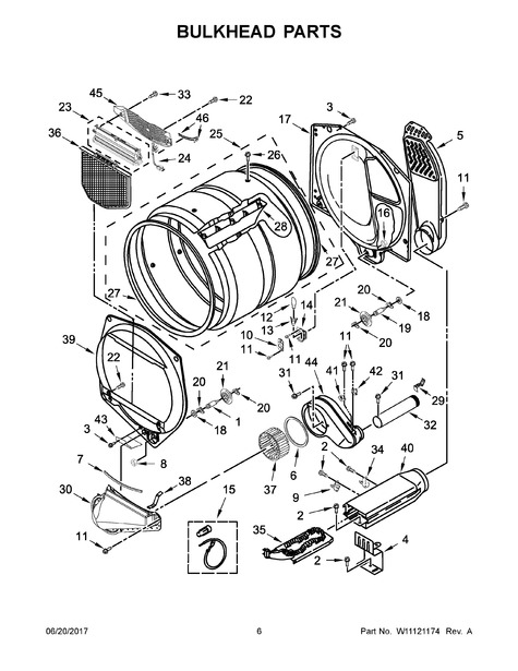 Whirlpool WED7500GW0 Parts List | Coast Appliance Parts