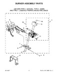 Diagram for 05 - Burner Assembly Parts