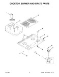 Diagram for 02 - Cooktop, Burner And Grate Parts