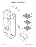 Diagram for 05 - Freezer Liner Parts