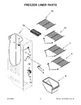 Diagram for 05 - Freezer Liner Parts