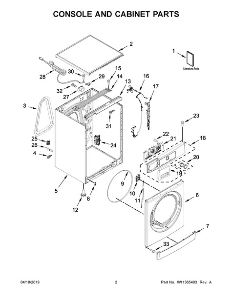 Whirlpool WFW3090JW0 Parts List | Coast Appliance Parts