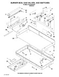 Diagram for 02 - Burner Box, Gas Valves, And Switches