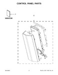 Diagram for 02 - Control Panel Parts