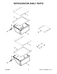 Diagram for 04 - Refrigerator Shelf Parts