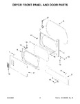 Diagram for 03 - Dryer Front Panel And Door Parts