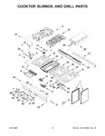 Diagram for 03 - Cooktop, Burner, And Grill Parts