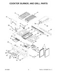 Diagram for 03 - Cooktop, Burner, And Grill Parts