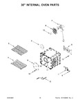 Diagram for 10 - 30" Internal Oven Parts