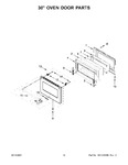 Diagram for 08 - 30" Oven Door Parts