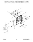 Diagram for 03 - Control Panel And Inner Door Parts