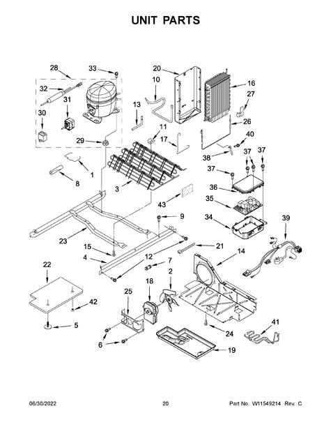 Whirlpool WRS321SDHZ08 Parts List | Coast Appliance Parts