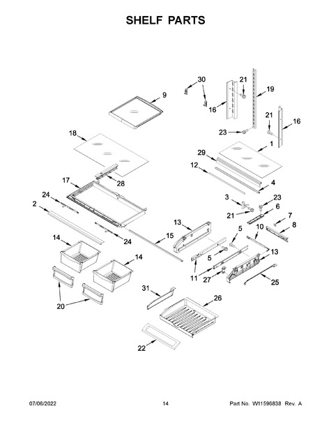 Whirlpool MFI2269FRZ09 Parts List | Coast Appliance Parts