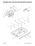 Diagram for 03 - Burner Box, Gas Valves And Switch Parts